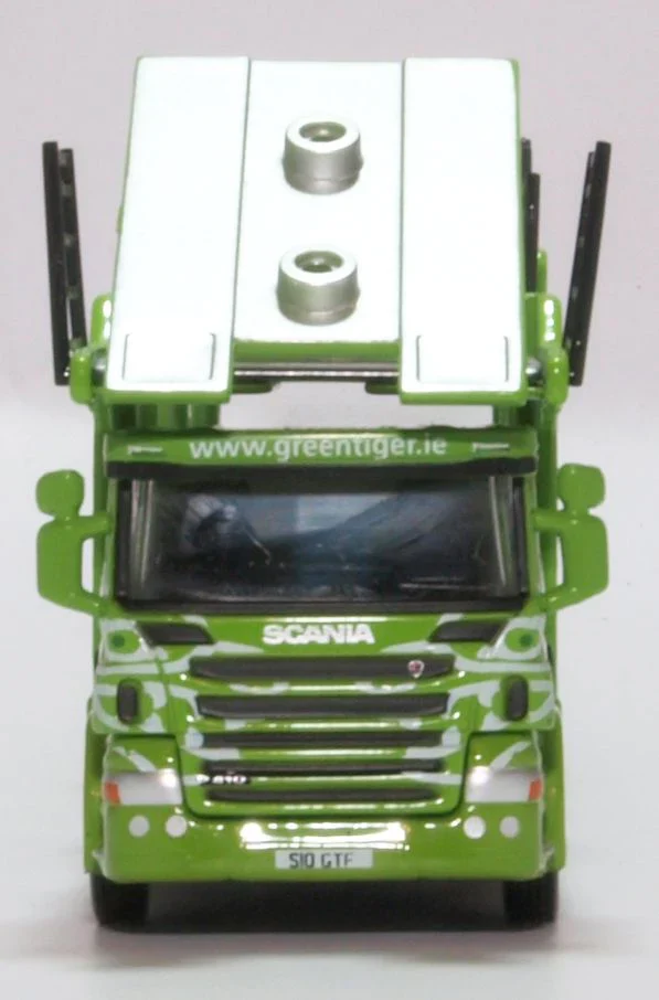 76SCT004 Scania P Car Transporter Green Tiger - Image 4
