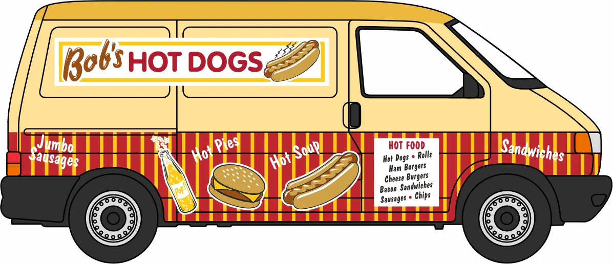76T4007 Bobs Hot Dogs VW T4 Van - Image 4