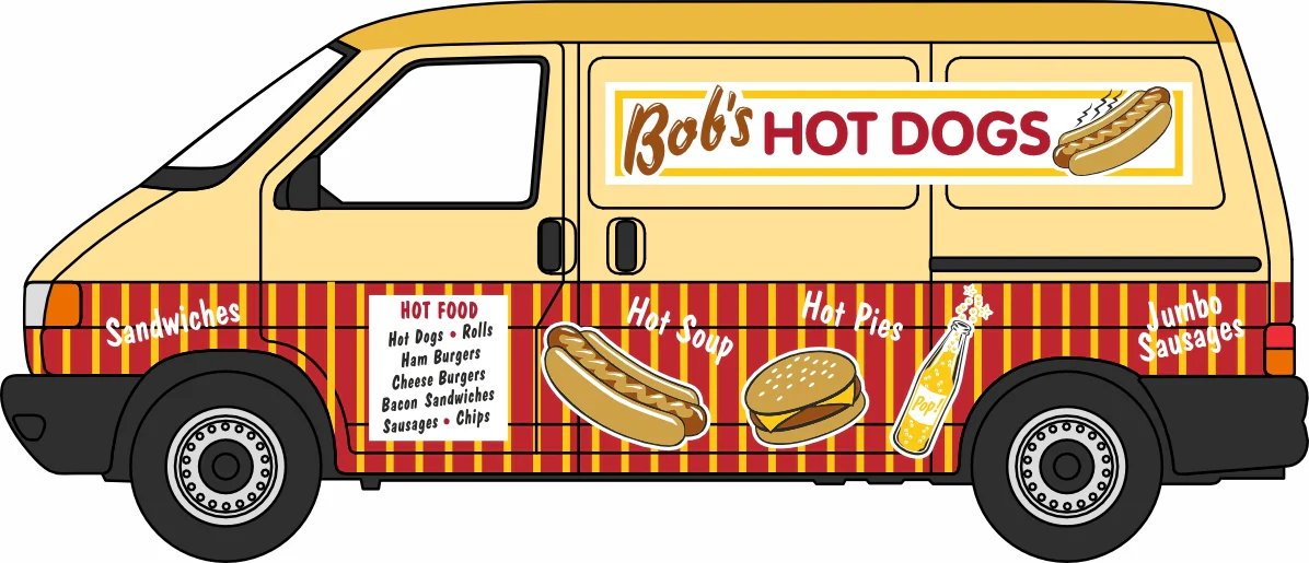 76T4007 Bobs Hot Dogs VW T4 Van - Image 5