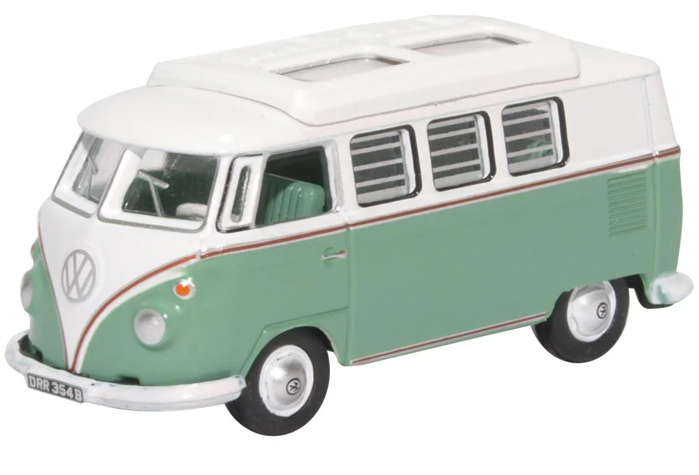 76VWS002 VW Split Screen T1 Camper Turquoise/White