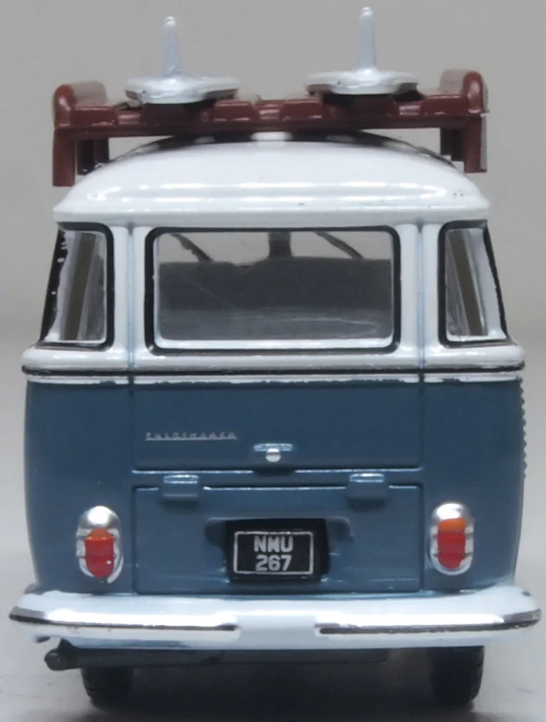 76VWS016 VW T1 Samba Bus/surfboards Gulf Blue/White - Image 5
