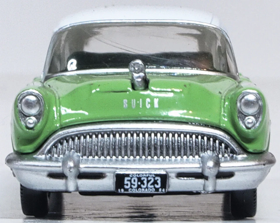 87BCE54003 1954 Buick Century Estate Wagon Willow Green/Arctic White - Image 2