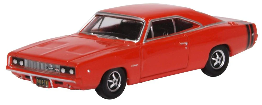 87DC68001 Dodge Charger 1968 Bright Red 1:87