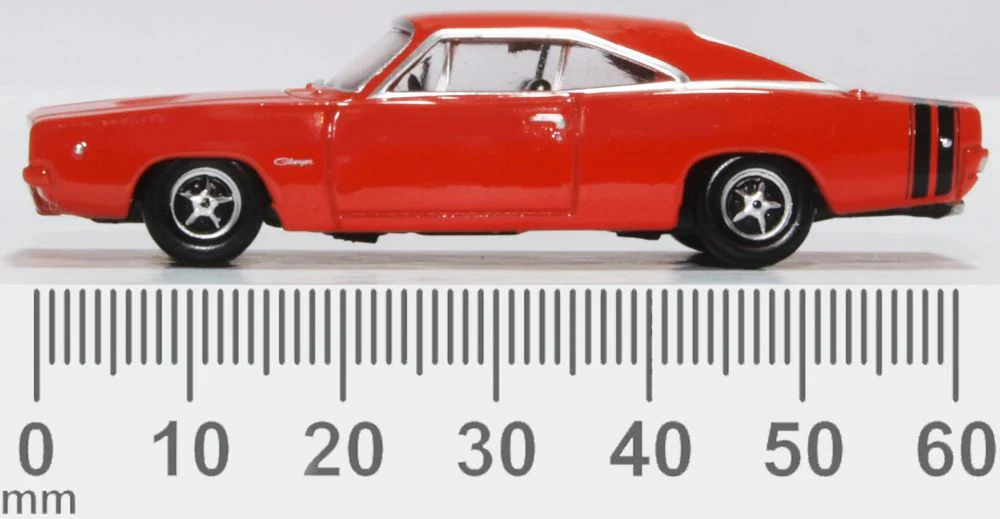 87DC68001 Dodge Charger 1968 Bright Red 1:87 - Image 6