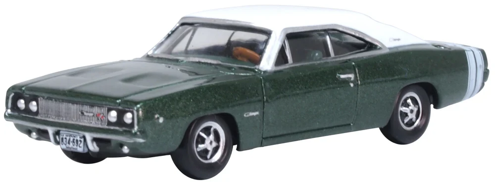 87DC68005 1968 Dodge Charger Racing Green/White