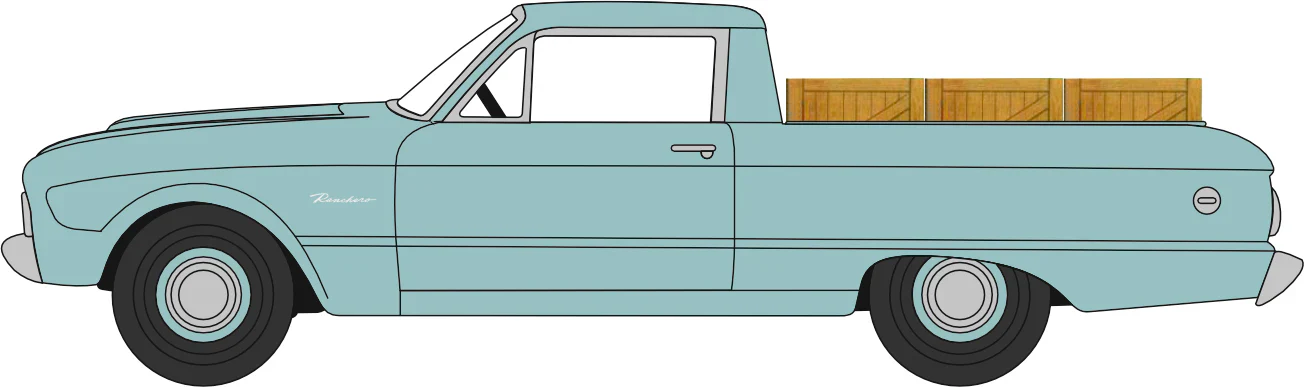87FA60002 1960 Ford Falcon Ranchero Meadowvale Green (Load)