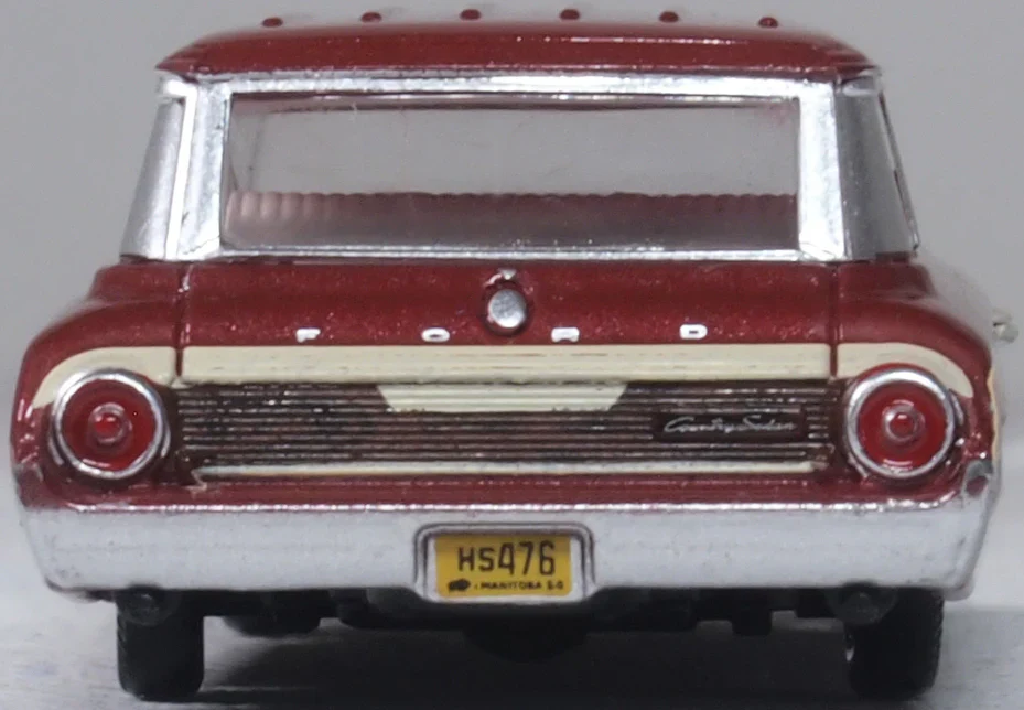 87FC64003 1964 Ford Country Station Wagon Squire Vintage Burgundy - Image 5