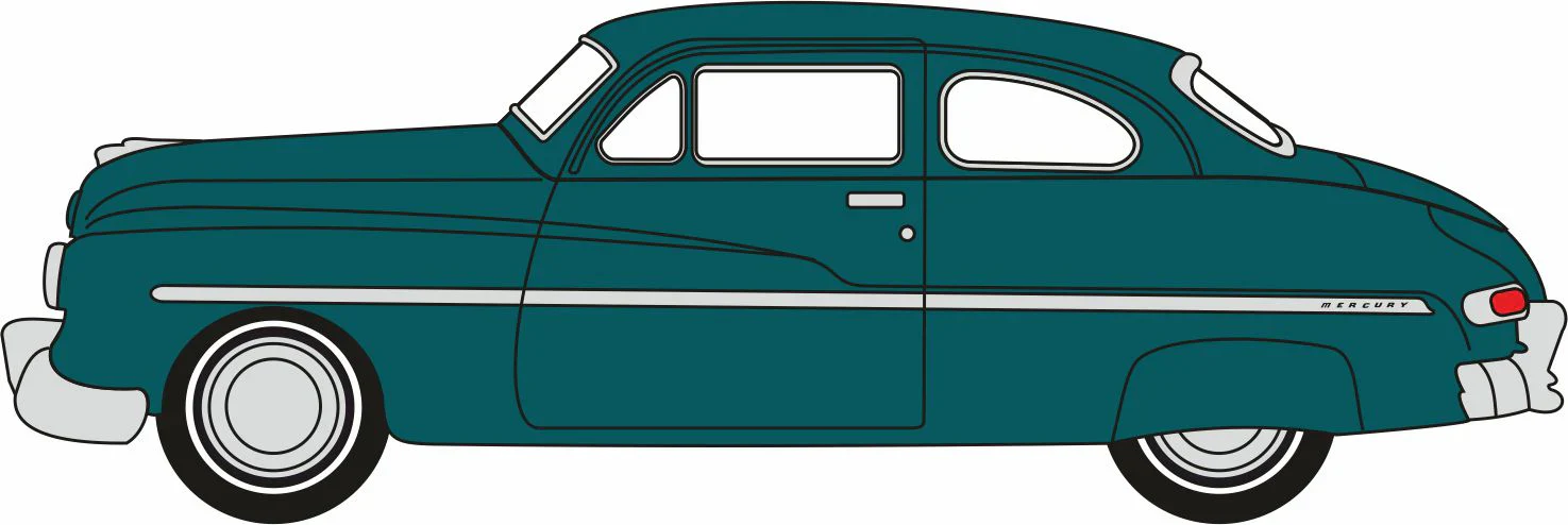 87ME49012 1949 Mercury 8 Coupe Banff Green