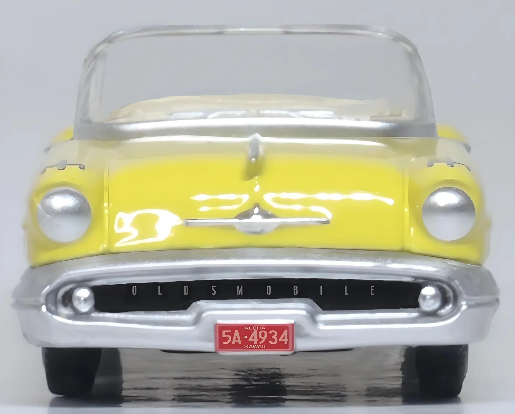 87OC57001 1957 Oldsmobile 88 Convertible Coronado Yellow Roof Down - Image 3