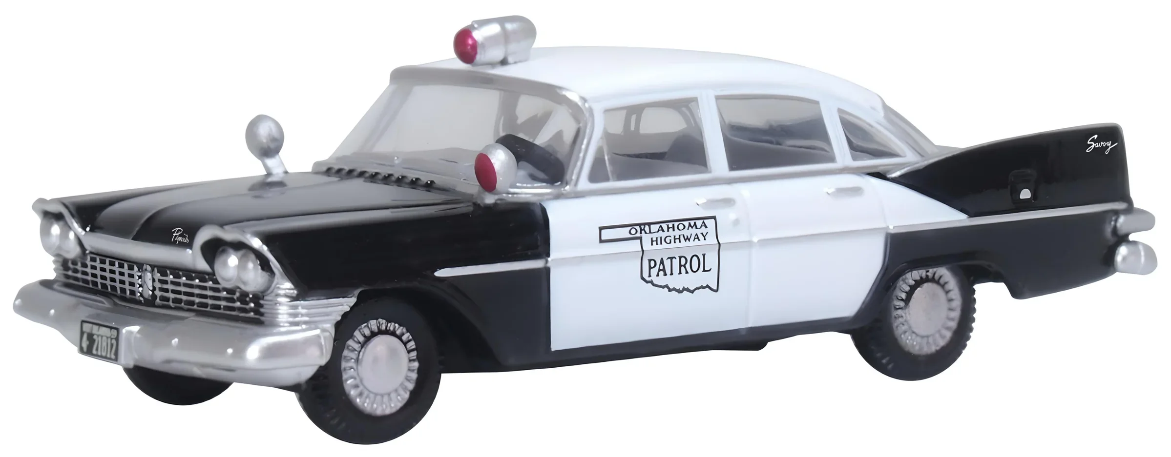 87PS59001 Plymouth Savoy Sedan 1959 Oklahoma Highway Patrol