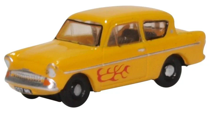 N105008 Ford Anglia Yellow (Vyvian)