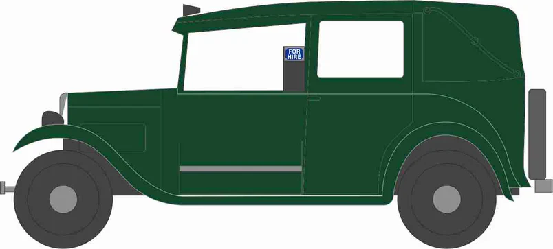NAT005 Austin Low Loader Taxi Green