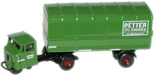 NMH008 Scammell Mechanical Horse Van Trailer Southern Railways