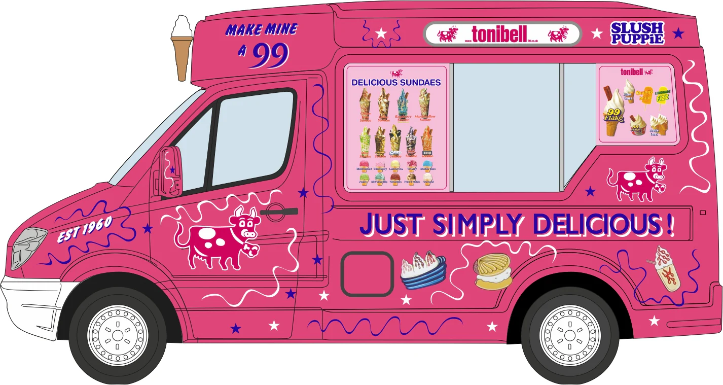 NWM009 Whitby Mondial Ice Cream Van Tonibell