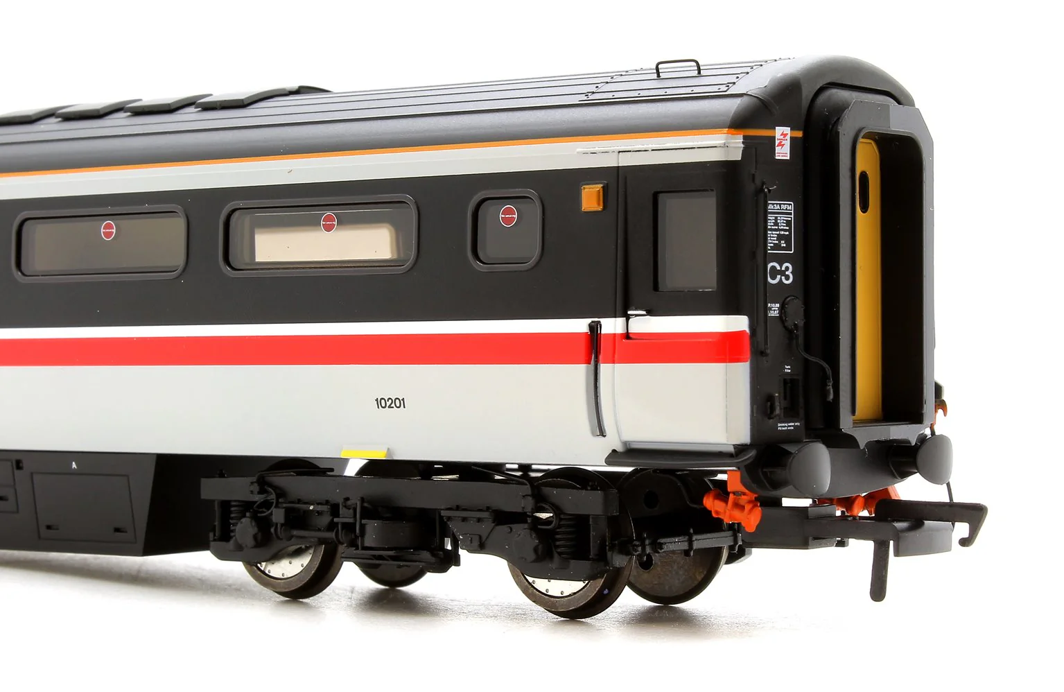 OR763RM002 BR Mk3a RFM Coach - Intercity Swallow 10201 - Image 4