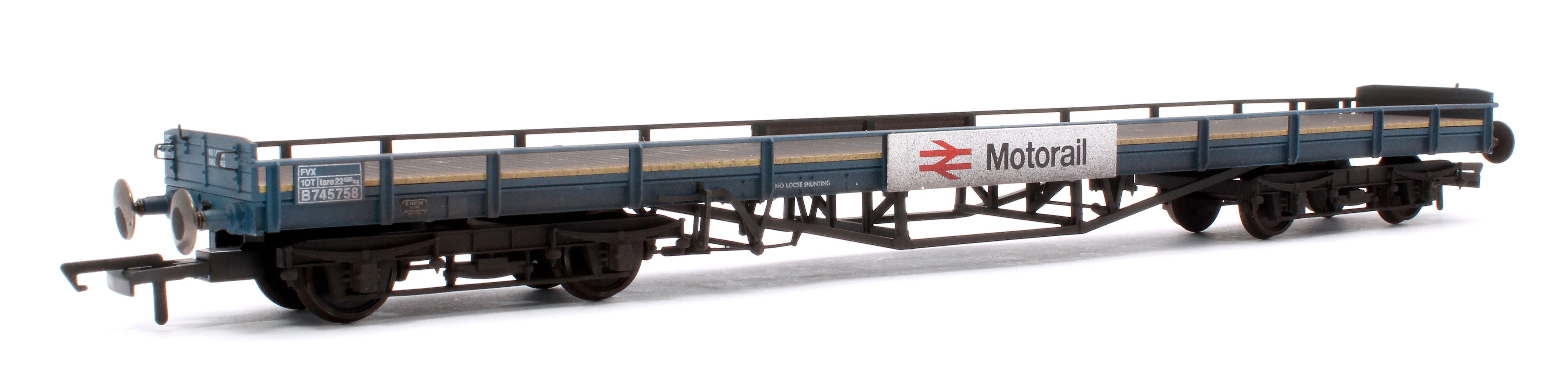 OR76CAR003BW Carflat Wagon Motorail B745758 Weathered