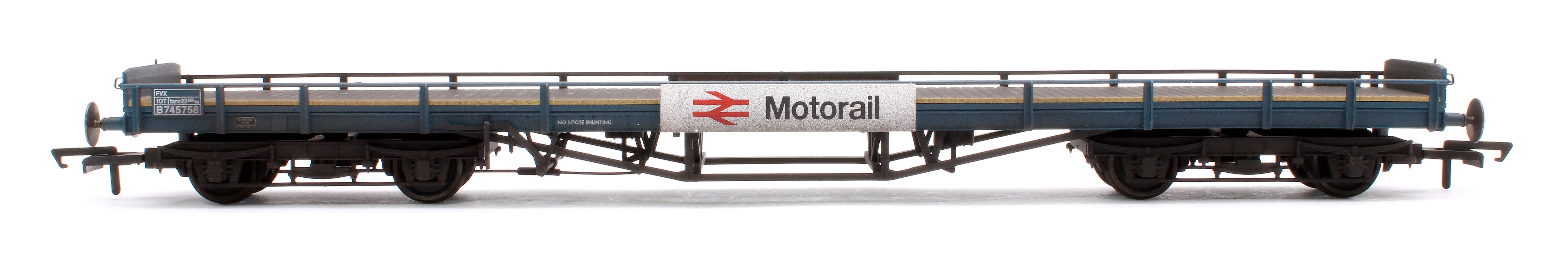 OR76CAR003BW Carflat Wagon Motorail B745758 Weathered - Image 2