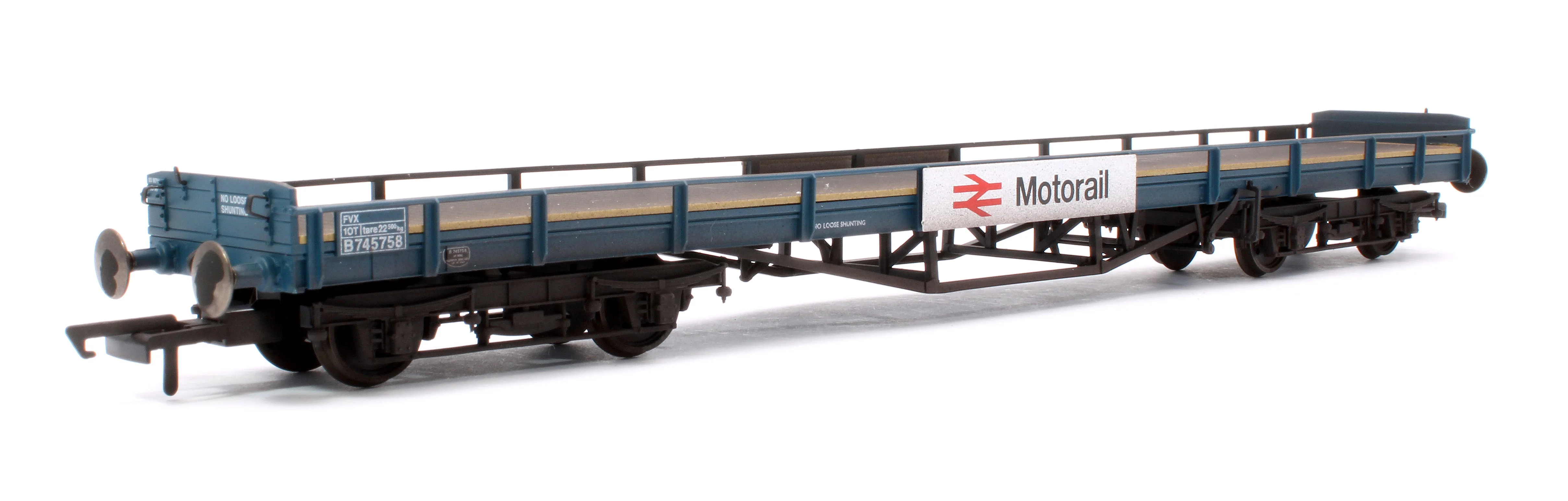 OR76CAR003BW Carflat Wagon Motorail B745758 Weathered - Image 3