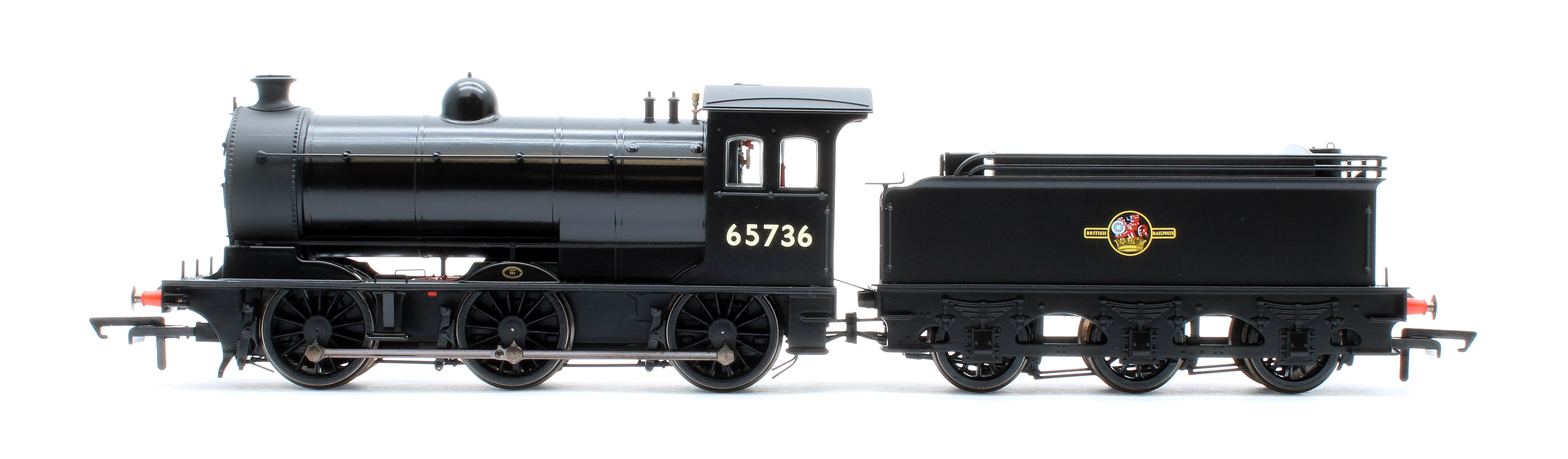 OR76J26003XS Class J26 BR Black (Late) 0-6-0 Steam Locomotive No.65736 - DCC Sound - Image 4