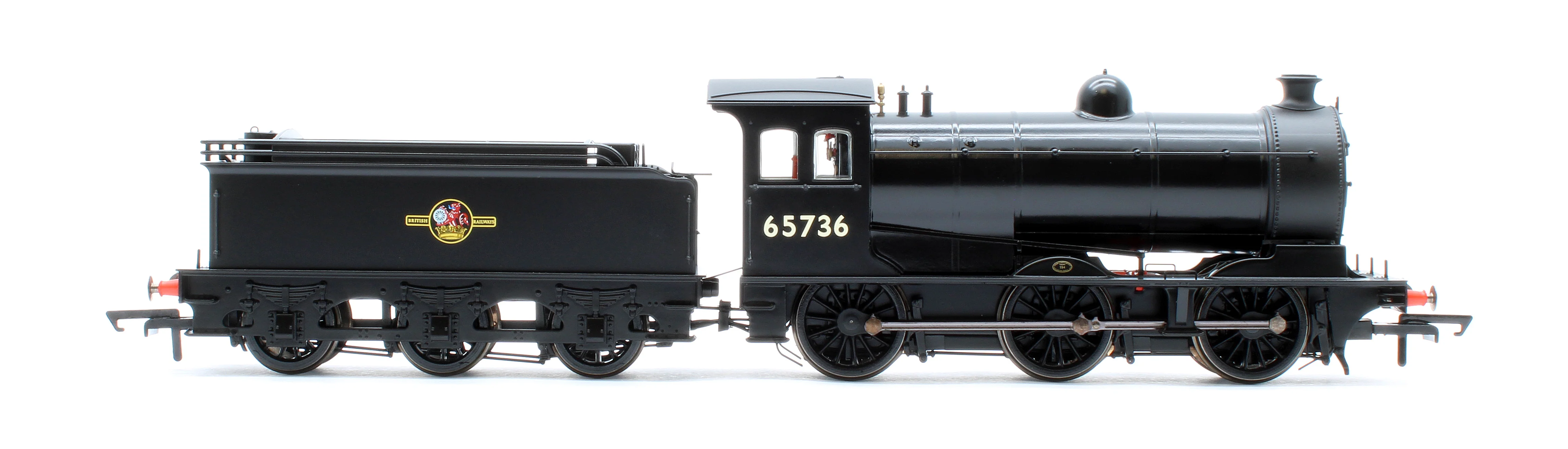 OR76J26003XS Class J26 BR Black (Late) 0-6-0 Steam Locomotive No.65736 - DCC Sound - Image 5