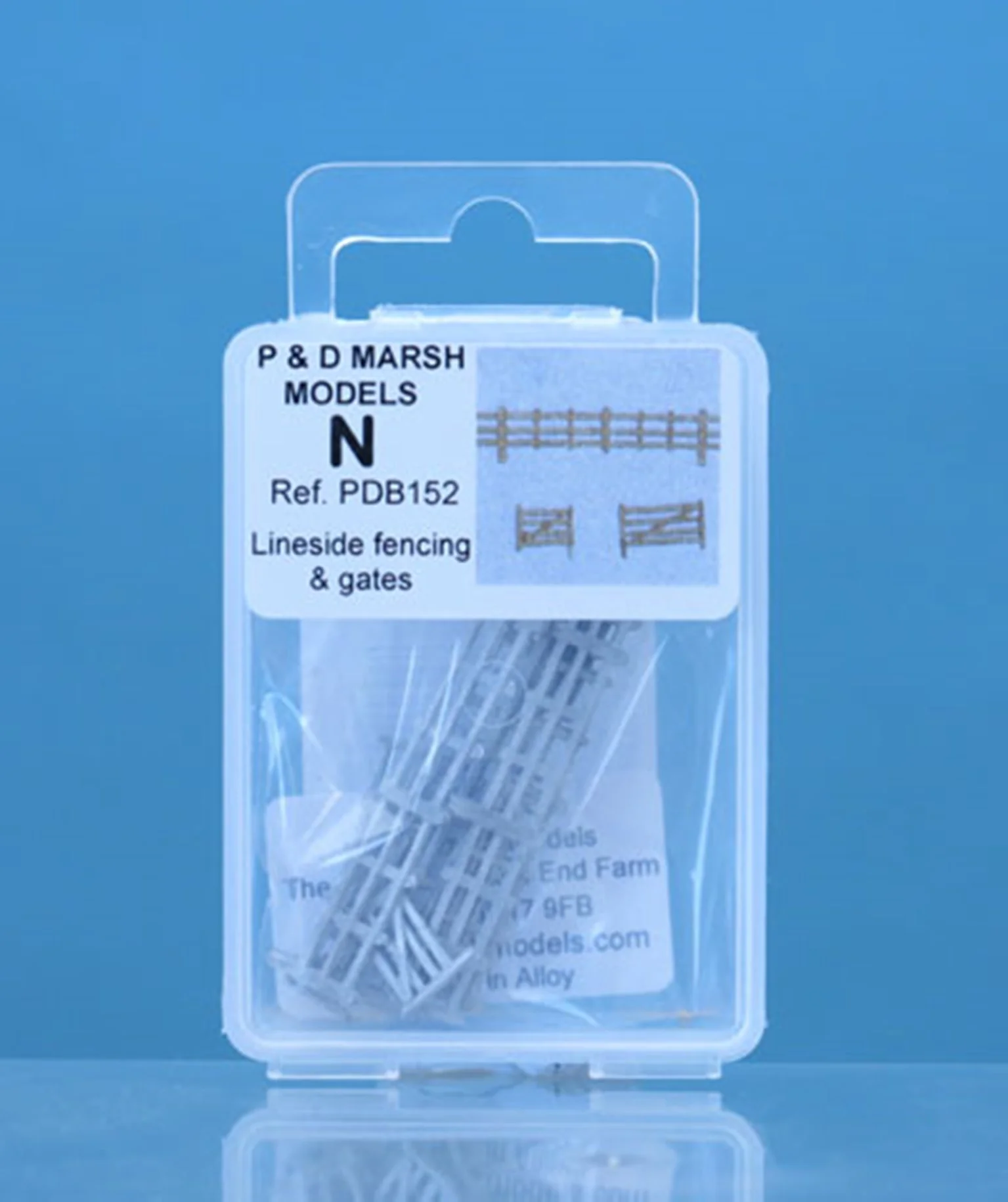 PDB152 N Gauge Lineside Fencing & Gates - Unpainted - Image 2