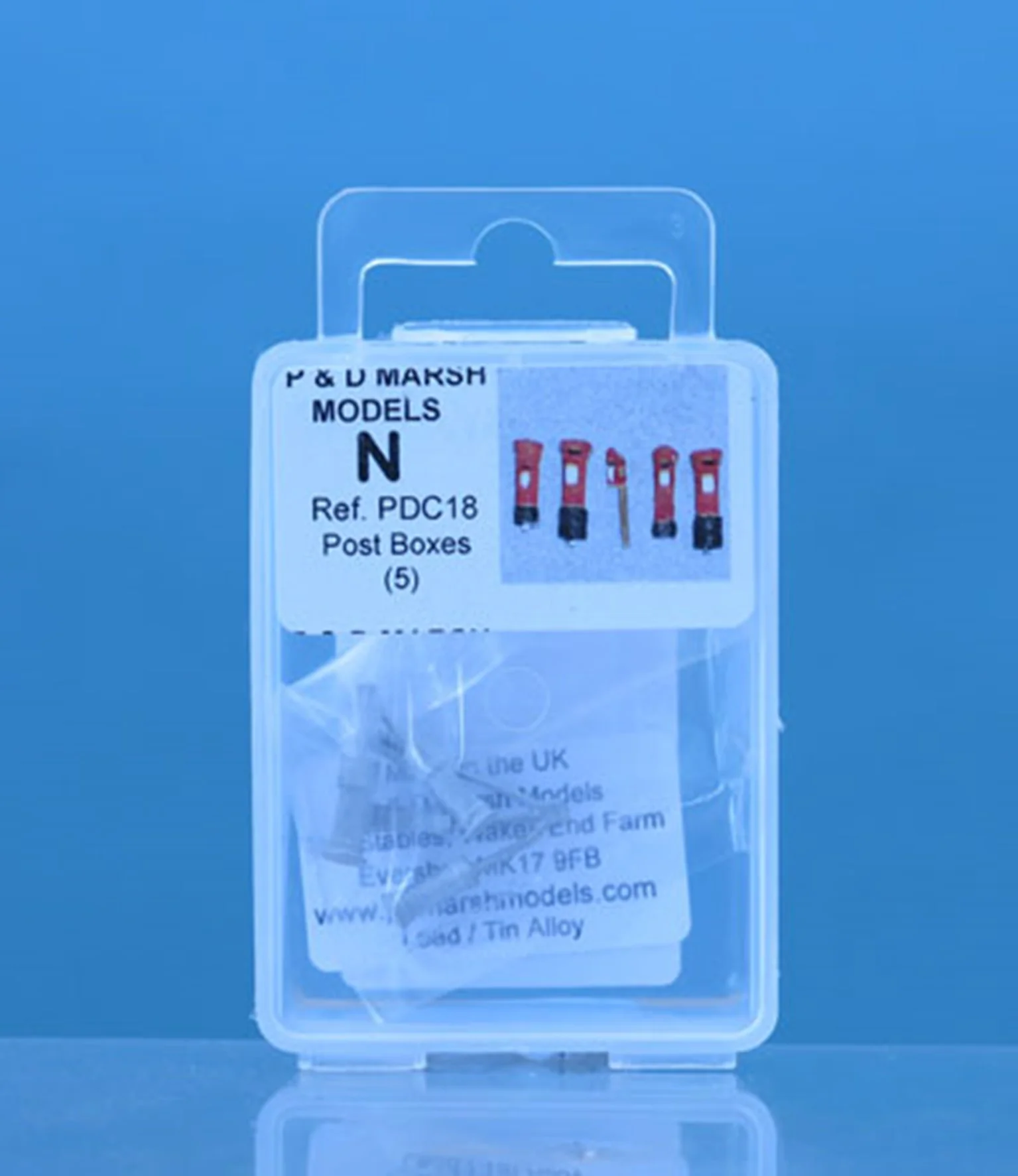 PDC18 N Gauge Post Boxes - UNPAINTED - Image 2