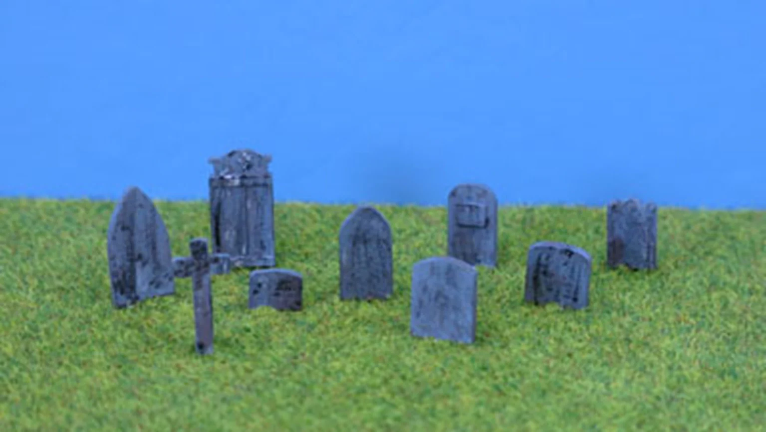 PDPW98 OO Gauge Gravestones - UNPAINTED