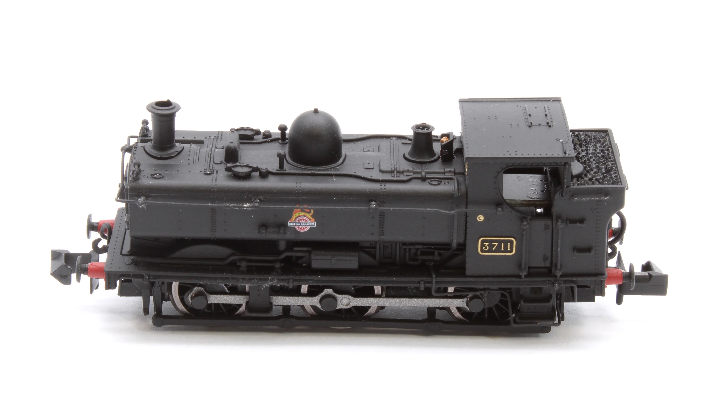 2S-007-033D GWR 57xx 0-6-0 Pannier 3711 BR Black Early Crest - DCC Fitted - Image 6