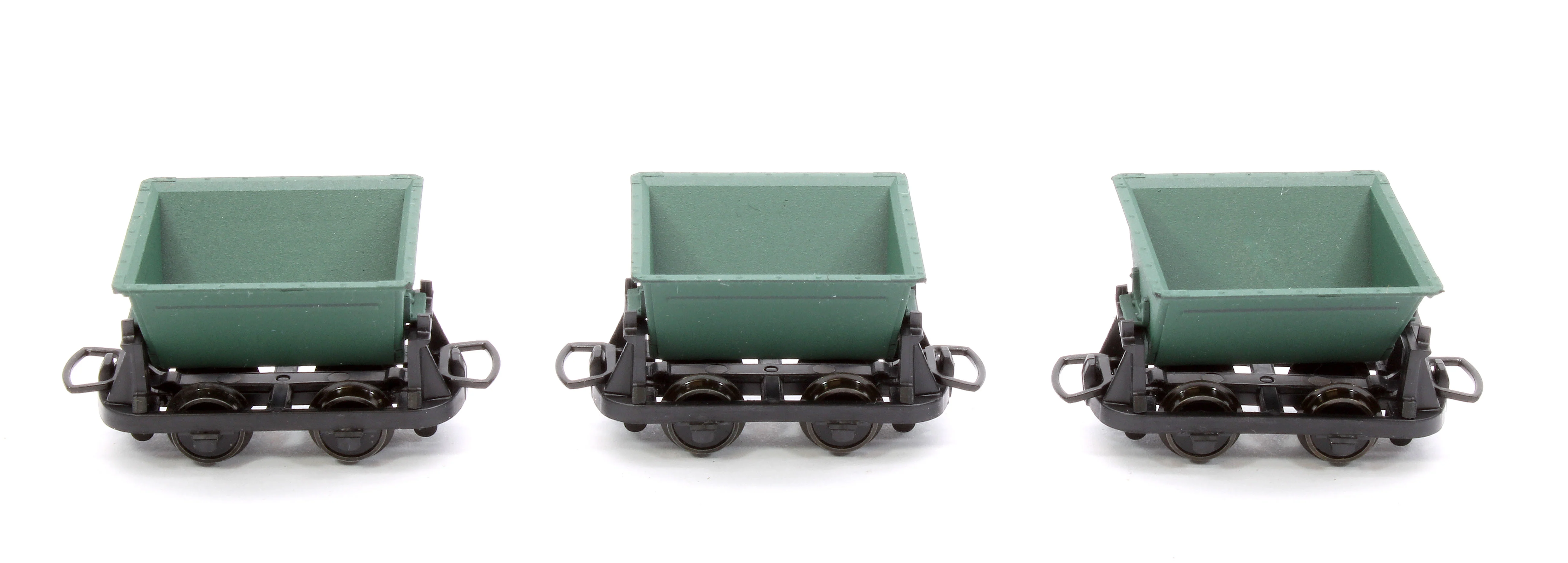 GR333 Pack of 3 Hudson "Rugga" V-Skip Wagons - Green - Image 3
