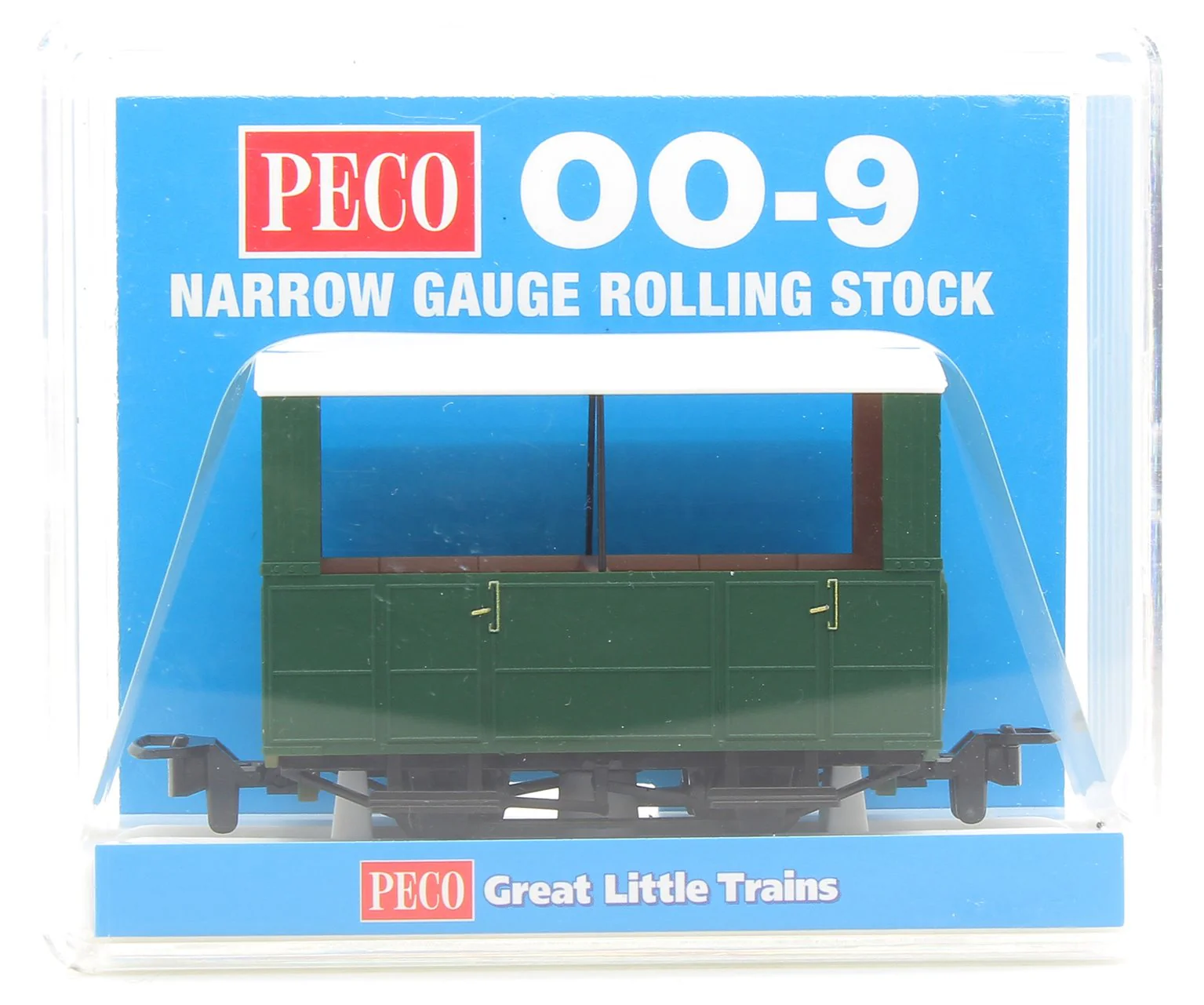 GR520UG GR-520UG - GVT 4-wheel open side coach - plain green - Image 4