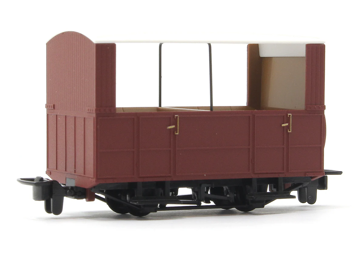 GR520UR GR-520UR - GVT 4-wheel open side coach - plain red - Image 3