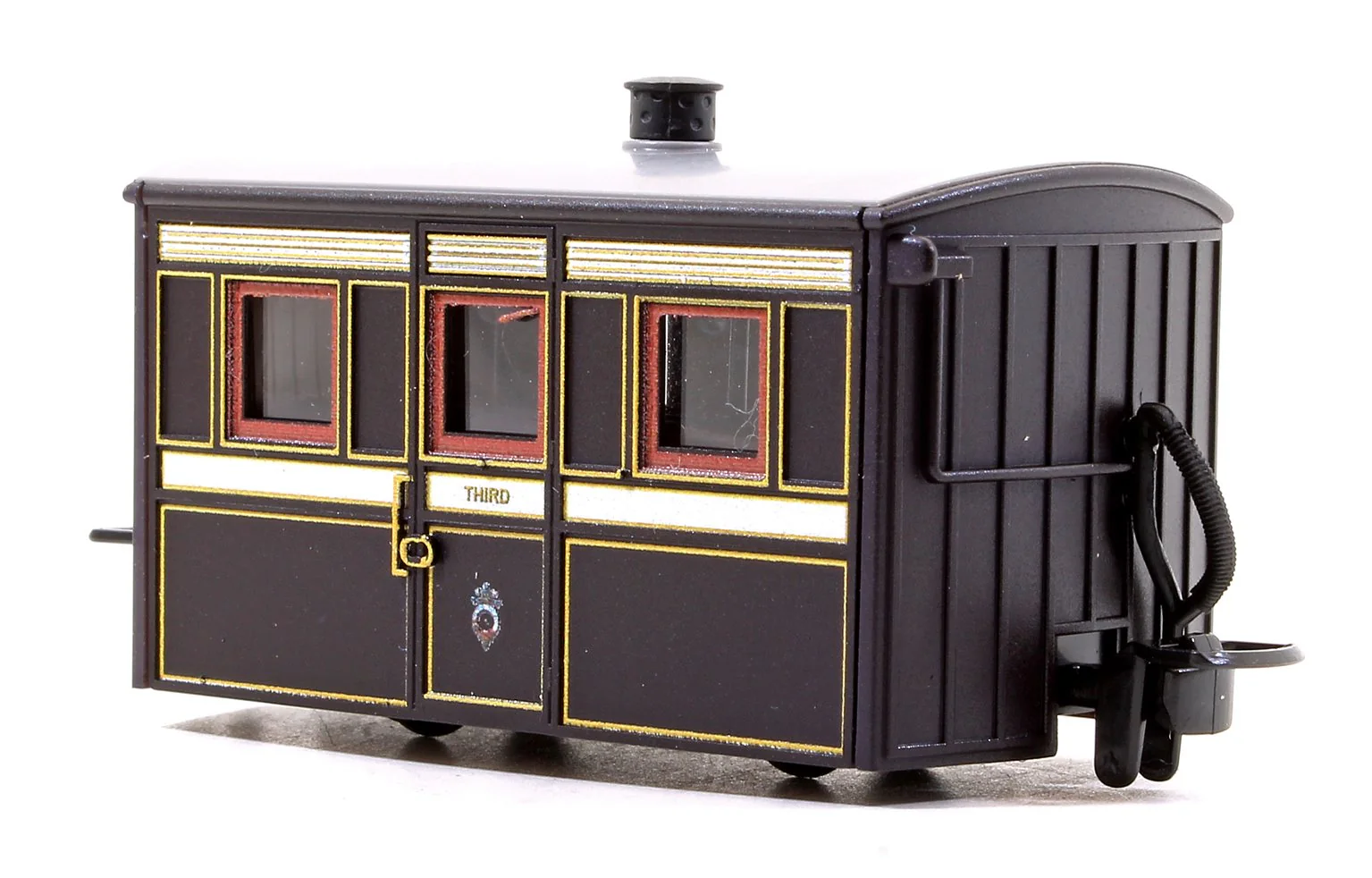 GR555 Ffestiniog 'Bug Box' Third Class Coach, FR Victorian Plum & Cream - Image 2