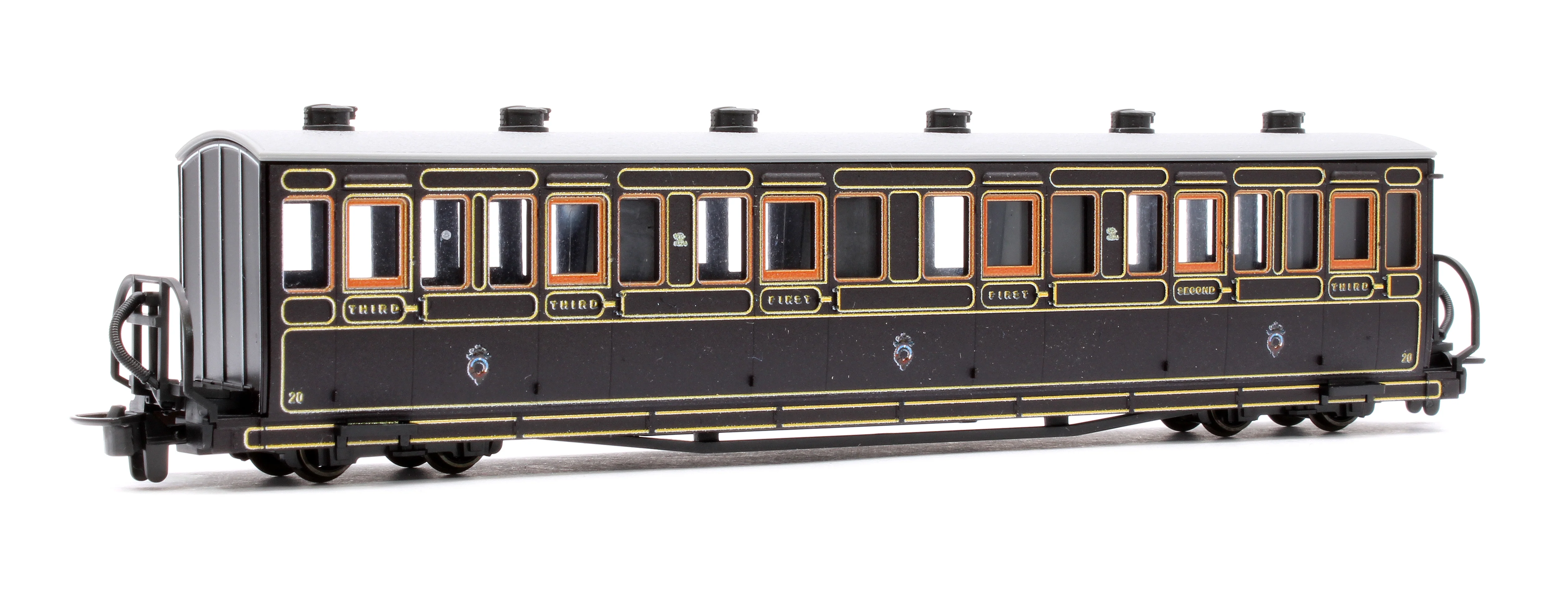 GR620B Ffestiniog Railway Long 'Bowsider' Bogie Coach, Victorian, No. 20