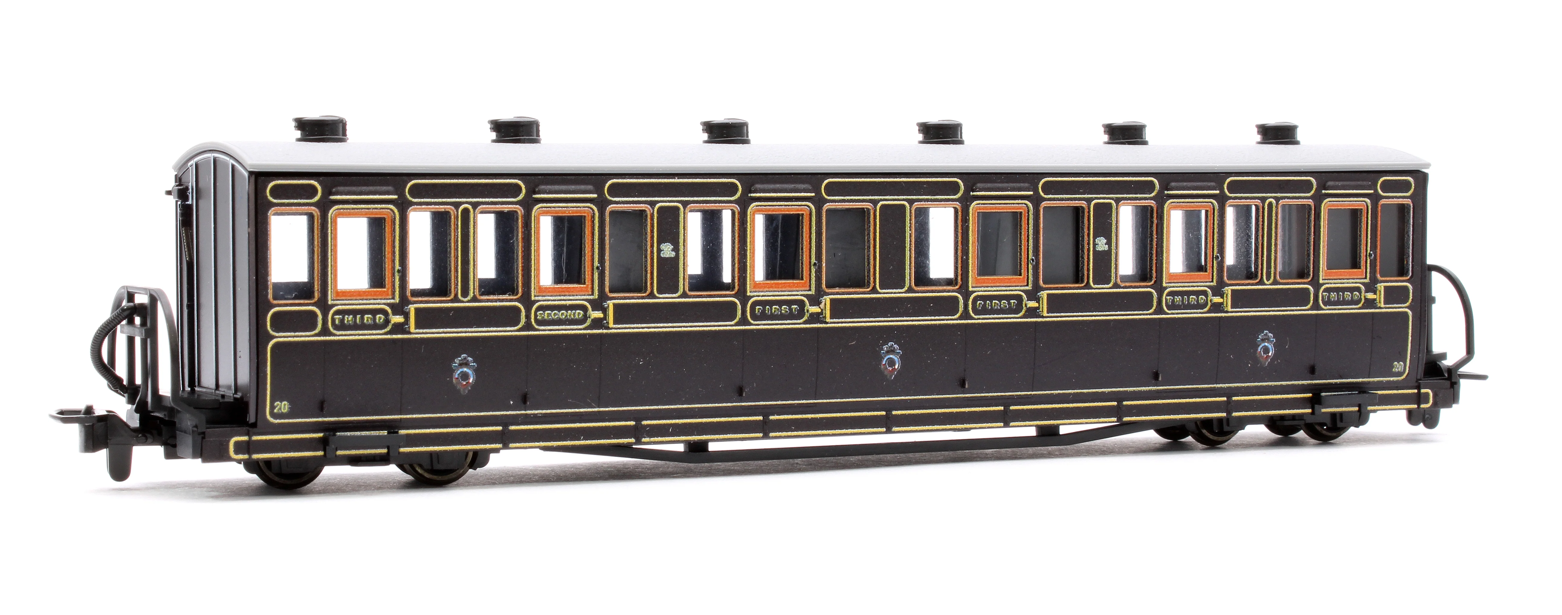 GR620B Ffestiniog Railway Long 'Bowsider' Bogie Coach, Victorian, No. 20 - Image 3