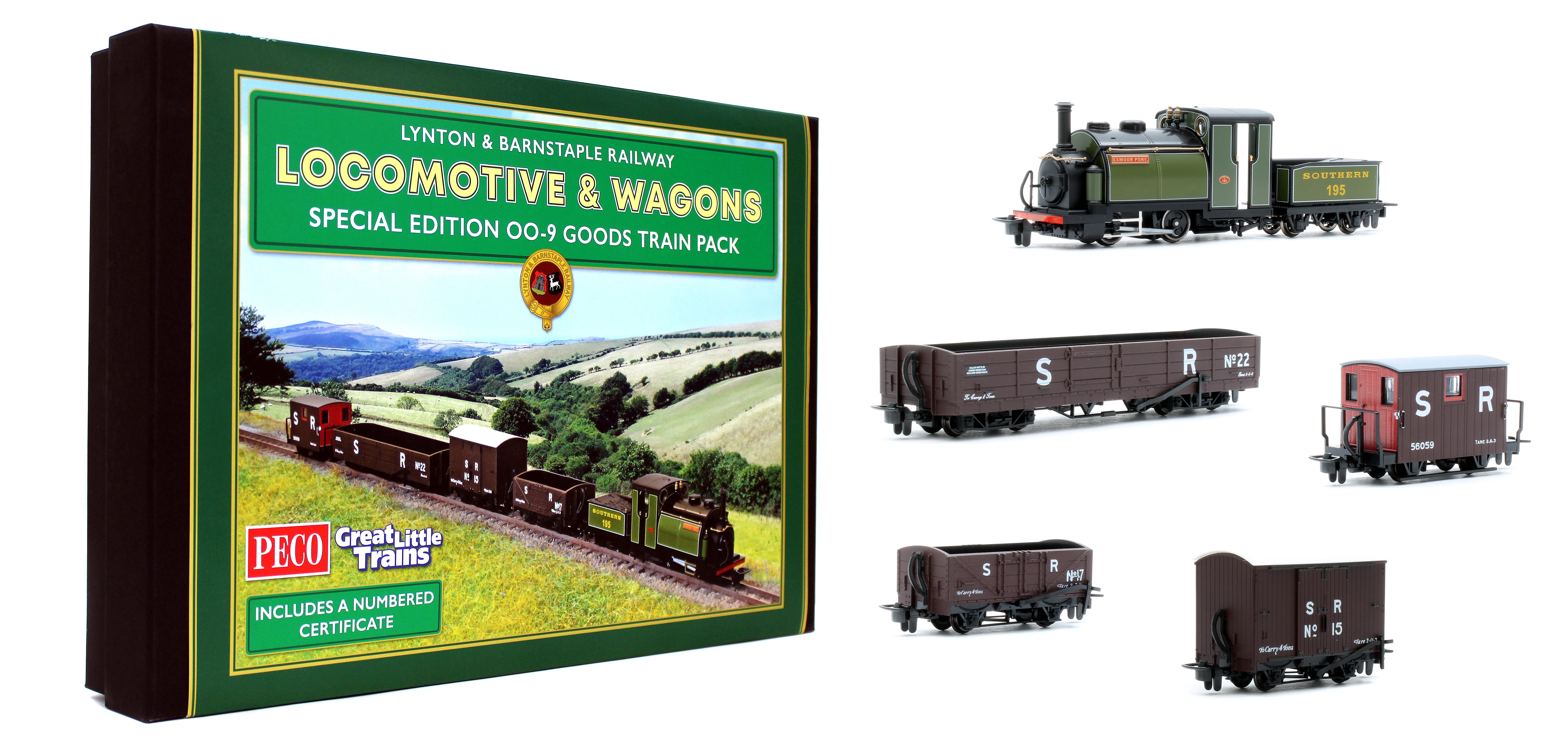 GR1004 Exmoor Pony' Locomotive & Special Edition Wagon - Train Pack