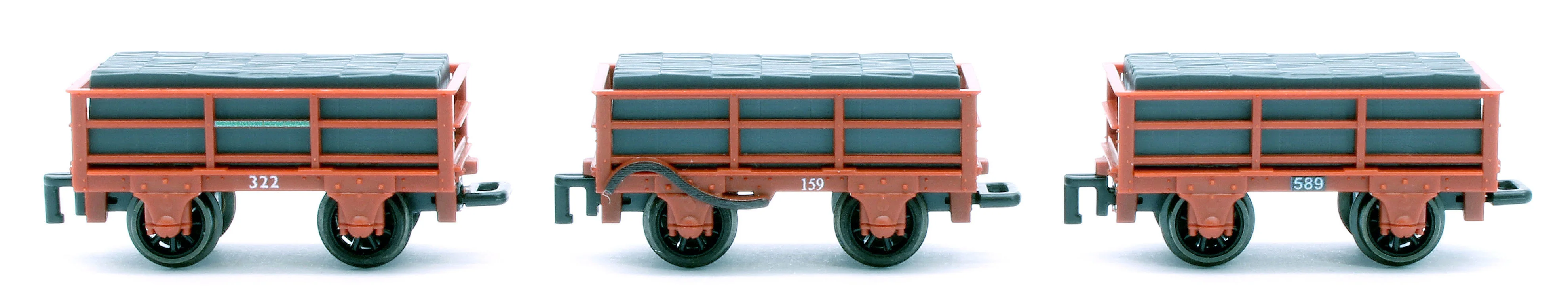 GR322 2T Ffestiniog Railway Welsh Slate Wagon Red Triple Pack - Image 2