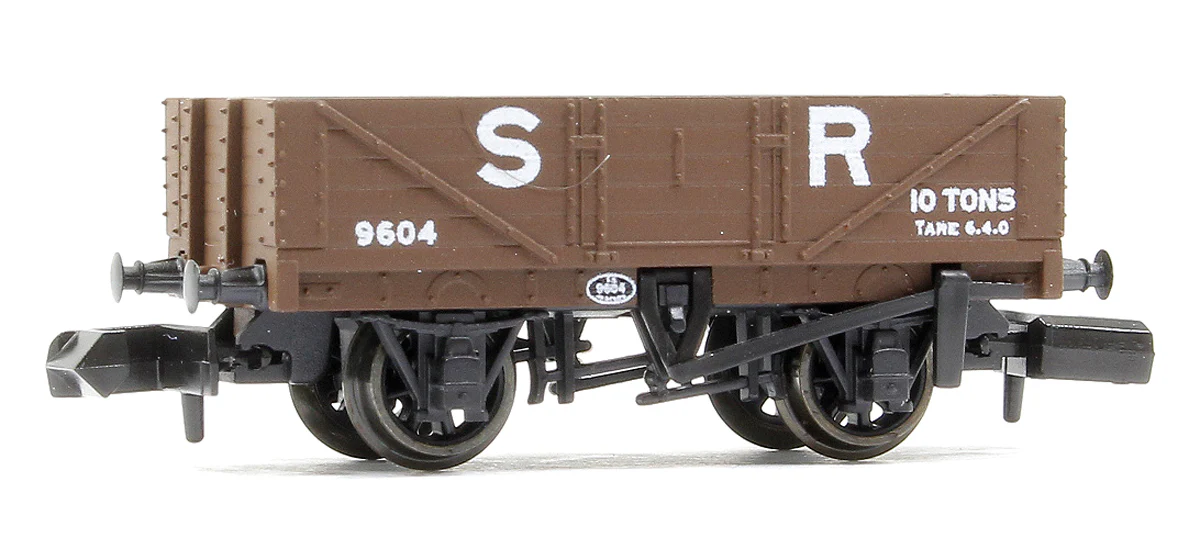 NR5002S 9ft 5 plank open wagon, SR, brown No.9604