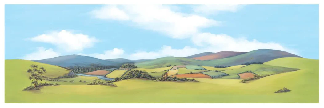 SK13 Large Mountainous Landscape Backscene