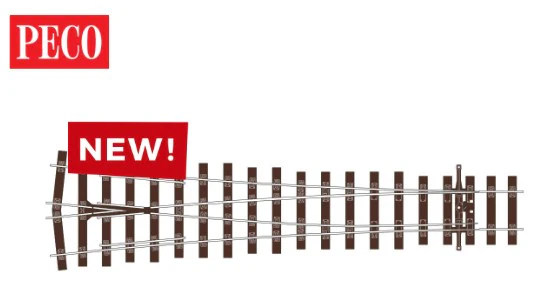 SLU1198 OO Gauge - Code 75 - Streamline Bullhead Large Radius Y Turnout - Image 2