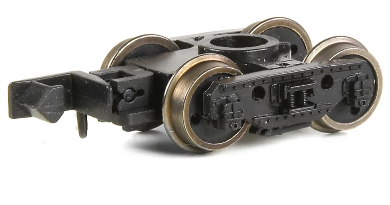 379-417A Plate Back Wagon Bogies with 3-Hole Disc Wheels (x2)