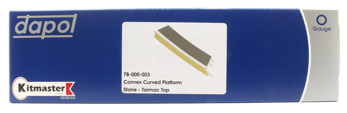 7B-000-003 Kitmaster Genesis - Platform Convex Curve (6' Rad) Stone Faced Tarmac Top Kit