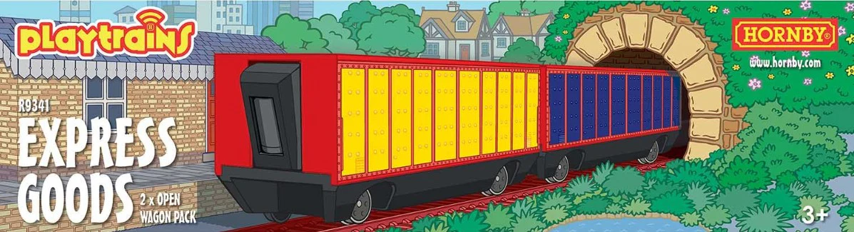 R9341 Playtrains - Express Goods 2 x Open Wagon Pack