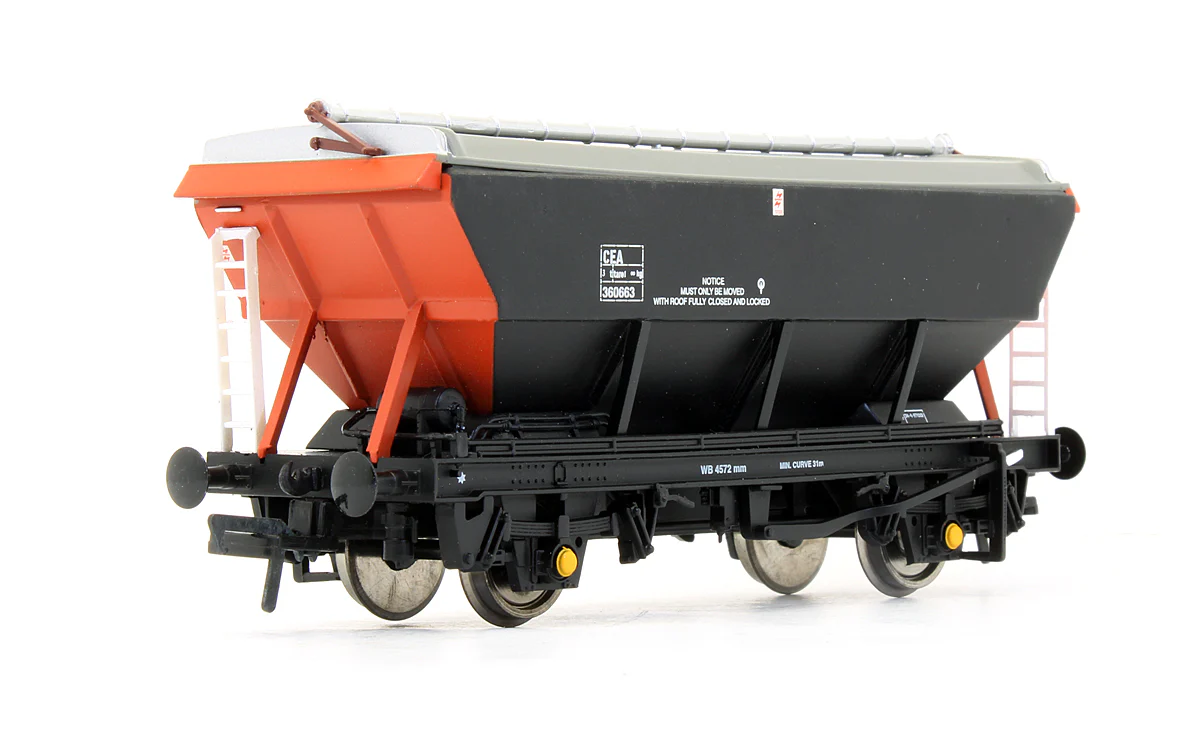 Pre-Owned 38-021 46 Ton Covered Hopper Wagon CEA Loadhaul Orange And Black ‘360663’ - Image 2