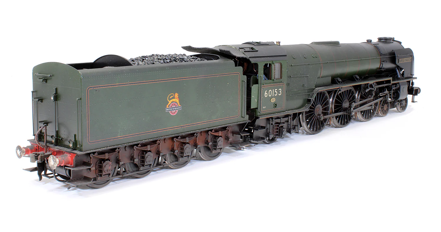 RN-60153 Pre-Owned BR Green 4-6-2 A1 'Flamboyant' 60153 Steam Locomotive - With Smoke - DCC Sound - Renamed & Numbered - Custom Weathered - Image 3