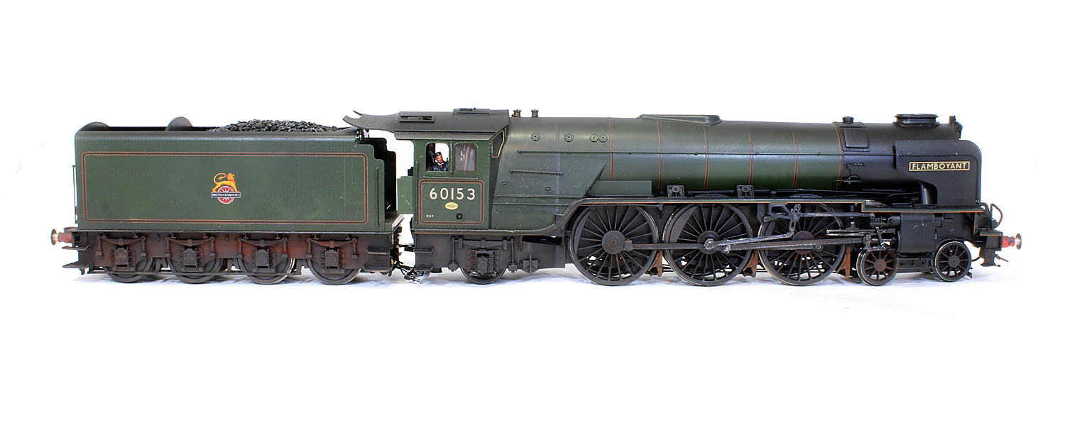 RN-60153 Pre-Owned BR Green 4-6-2 A1 'Flamboyant' 60153 Steam Locomotive - With Smoke - DCC Sound - Renamed & Numbered - Custom Weathered - Image 5