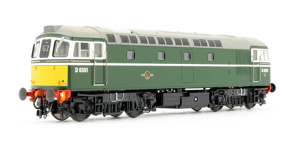 Pre-Owned 3376 BR Green Class 33/2 D6591 (Small Yellow Panels) Diesel Locomotive - DCC Fitted