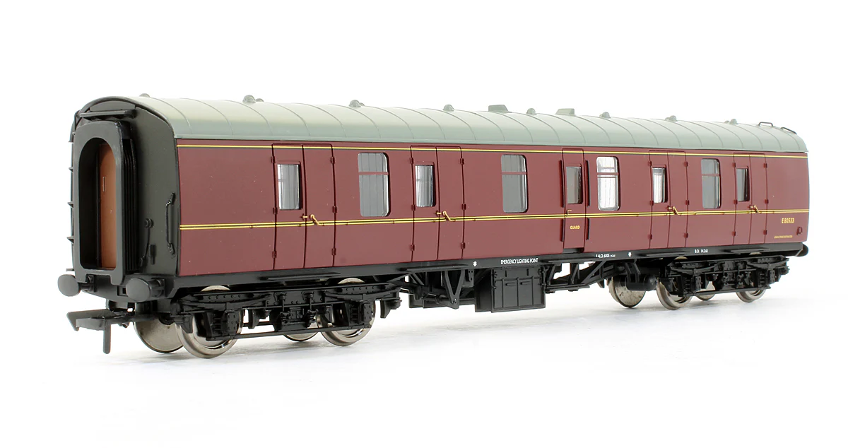 Pre-Owned 39-176D BR Maroon MK1 Full Brake BG Coach 'E80533'