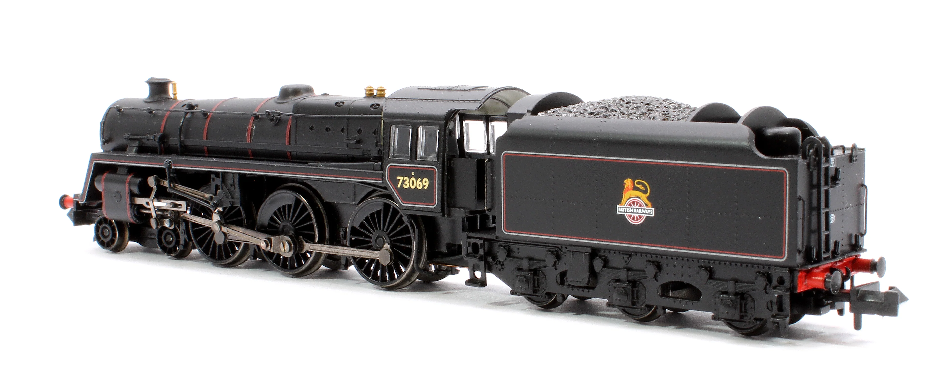 372-730ASF BR Standard 5MT with BR1C Tender 73069 BR Lined Black (Early Emblem) Steam Locomotive - Sound Fitted - Image 2