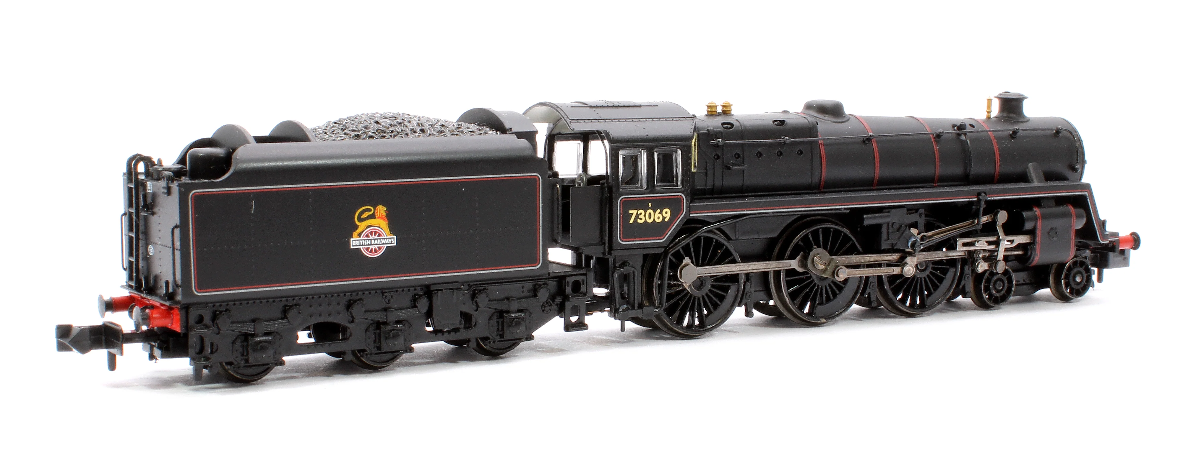 372-730ASF BR Standard 5MT with BR1C Tender 73069 BR Lined Black (Early Emblem) Steam Locomotive - Sound Fitted - Image 3