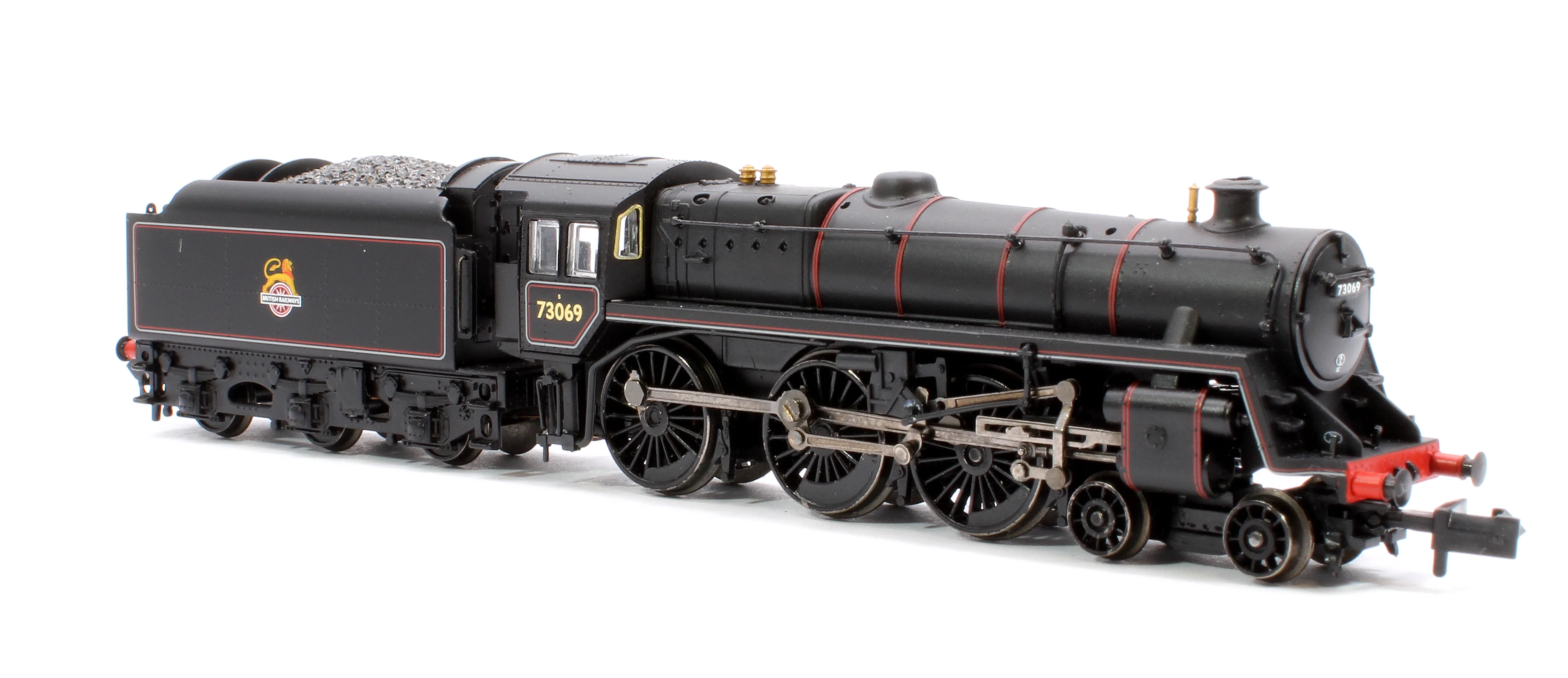 372-730ASF BR Standard 5MT with BR1C Tender 73069 BR Lined Black (Early Emblem) Steam Locomotive - Sound Fitted - Image 4